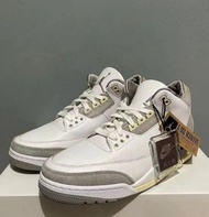 A Ma Maniere x air jordan 3 retro sp“medium grey”反毛皮 米白灰