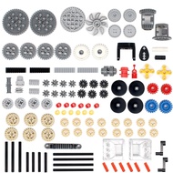 117PCS Technic Gears and Axles Sets Compatible with Major Brand Bricks,Technic Parts and Pieces Bulk