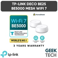 TP-Link Deco BE25 BE5000 WiFi 7 Whole Home AI-Driven Mesh WiFi Router with Homeshield (2/3 Pack)