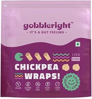 GOBBLERIGHT gobbleright Chickpea Wraps/ 6 Wraps/Tortilas/Gluten Free/Dairy Free/Grain Free/Soya Free