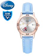 ของแท้100% Disney นาฬิกาข้อมือกันน้ำสำหรับเด็กผู้หญิงนาฬิกาควอตซ์นาฬิกาข้อมือน่ารักสำหรับเด็กผู้หญิงผู้ใหญ่นักเรียน MK-14136