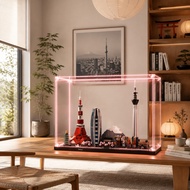 LEGO 21051 Tokyo Skyline Display Case | Acrylic LED Lights Dustproof Transparent Display Box for Col