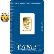2.5g Pamp Suisse 9999 Gold Bar Rosa, 2.5 gram