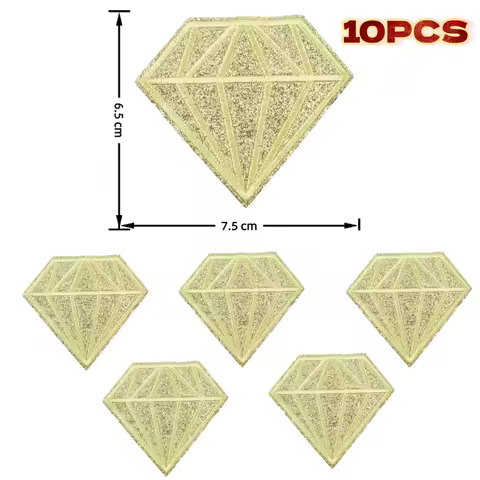 10PCS Embroidered Set of Iron-on Lots of Patches Diamond Patches Wholesale Ironing