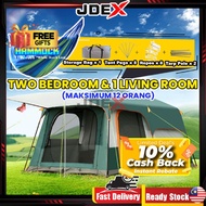 JDEX Khemah Unta Camel Family Tent Khemah Camping Waterproof 12 person Large Outdoor Double Layer