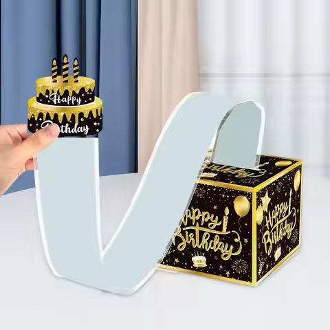 Money Box for Cash DIY Set Funny Party Supplies Birthday Day Money Box for Cash Gift Pull for Family