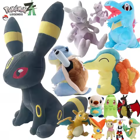 72 Styles Pokemon Umbreon Plush Toys Cubone Blastoise Chikorita Mewtwo Jirachi Piplup Charizard Stuf