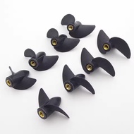 1Pairs RC Boat M4 Shaft Propellers Copper Core 2-blade Positive/Reverse Nylon Plastics Diameter 35/3