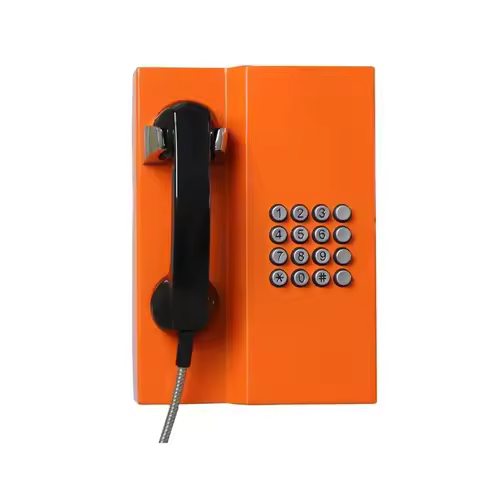 2025Cold Rolled Steel China Voip Phone Waterproof Public Telephone For Subway Self Help Bank