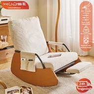 LemonUHouse Kerusi Goyang dengan Sandaran Tangan & Tapak Kaki Lipat