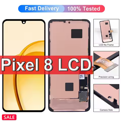 Pixel8 Display For Google Pixel 8 GKWS6 G9BQD GPJ41 Screen Display Touch Digitizer Assembly Pixel 8