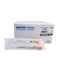 NIPRO SYRINGE U-100 INSULIN WITH NEEDLE 1ML 100S