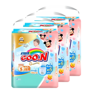 (ยกลังx3) Goon ผ้าอ้อม กูนน์ มัมมี่ คิส พรีเมี่ยม ซอฟต์ (ไซส์ NB-3XL) กูนน์6แก้ว แพมเพิส ผ้าอ้อมเด็ก