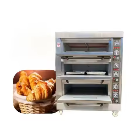 2/4 Layers 10 Pans Classic gas deck pizza oven Electric Deck Oven Stainless steel pita bread bakery 