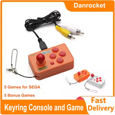 Mini Arcade Joystick With 10 Games For Sega Arcade Nano Consolas De Videojuegos AV Output TV Retro G