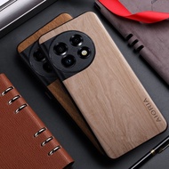 Case for Oneplus 11 bamboo wood pattern Leather back cover for oneplus 11 phone case