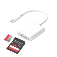 SDカードリーダー タイプc OTGケーブル 2in1 SD/マイクロsd カード 小型 軽量 双方向転送 設定不要 写真/ビデオ/ファイル転送 カメラ用リーダー iPhone 15/16対応、iPa