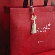 【手手司康】【春節限定】酒紅不織布提袋