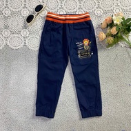 01491 TDKIDS Boys' khaki jogger pants, 1 blue, regular form, size 2/3y 3/4y