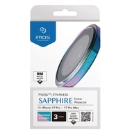 iMos ฟิล์มกระจกเลนส์กล้อง Sapphire  PVDSS Stainless Pro Lens Ring สำหรับ iPhone 17 / 17 Air / 17 Pro