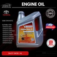 Engine Oil Toyota 5W30 4Liter Semi Synthetic Toyota / VIOS /YARIS / COROLLA / ALTIS / CAMRY Minyak H