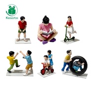 [Kesoto] People Figure Miniature People Figure Diorama Figure Accessories Resin Painted