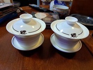 半島酒店嘉麟樓茶盅一對