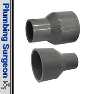 1 Pcs Kepala Paip Paip Air Pvc Pipe Fixtures Paip Toilet Kepala Paip Pvc Pvc Fitting 1 1/2" Reducing