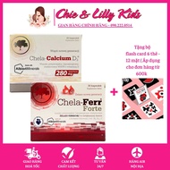 [GIÁ TỐT] Bộ đôi vi chất Sắt hữu cơ Chela + Canxi D3 hữu cơ Chela