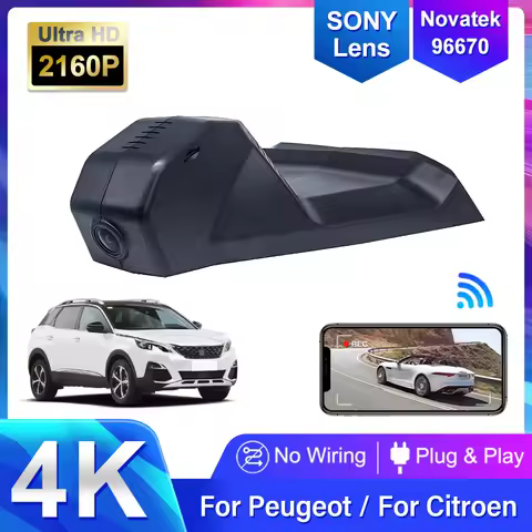 Plug and Play Wifi Dash Cam Camera Car DVR for Peugeot 3008 4008 5008 for DS4 DS5 DS5LS DS6 DS7 DS9 