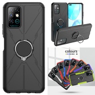 Infinix Note 8 Luxury Hybrid Armor Shockproof Phone Case Car Magnetic Ring Holder Stand Cover