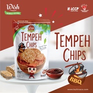 Woh Tempeh Chips Tempeh Chips, Tempeh Snacks, BBQ Flavored Tempeh Snacks 50 Grams