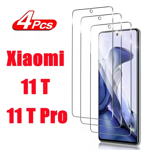 2/4Pcs For Xiaomi 11T Screen Protector Glass Film For Xiaomi 11T Pro Tempered 9H Glass For Xiaomi 11