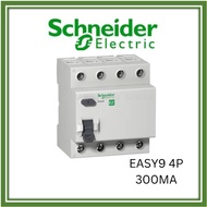 SCHNEIDER #EZ9R66463 EASY9 63A 4P 300MA ELCB