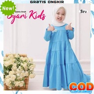 Latest Girls' Gamis Games Responsible for Eid 2023 Imported Contemporary Clothes Small Cute Plain Pr