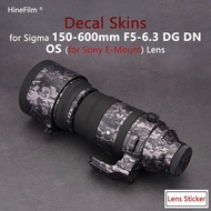 Skin for Sigma 150600 for sony E Mount Lens Skin 150-600 Premium Decal Skin for Sigma 150-600mm F5-6