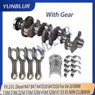 Engine Crankshaft Con- Rod Bearing Kit Fit 2.0 L Diesel N47 B47 N47D20 B47D20 For 04-20 BMW 218d 320