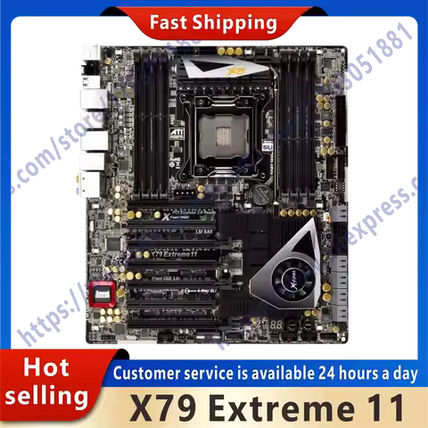 Used X79 Extreme 11 original desktop X79 X79M 2011 slot LGA 2011 Core i7 LGA2011 DDR3 motherboard