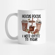 SAYA Hocus Pocus I Need Coffee to Focus Hocus Pocus Coffee Cup I Need Coffee to Focus Coffee Mug