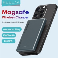 KUULAA 10000mAh PowerBank Magnetic Wireless Charger แบตสำรองไร้สาย แท่นชาร์จไร้สาย for iPhone 12 13 14 15 Pro Max Portable Power Bank PD20W พาวเวอร์แบงค์ type c for Apple Phone Mini Portable External Battery