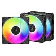 Arctic P12 Pro Reverse A-RGB 12CM PWM Case Fan (3 Pack)
