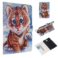 Phone Case Samsung Galaxy Tab A A6 10.1" 2016 SM-T580 T585 T580 T585N Flip Leather Casing 3D Cartoon Bring Support Cover
