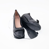 ST.JAMES รองเท้าหนังแท้/รองเท้าส้นเตี้ย ส้น 3.5 CM. รุ่น SOFIA สี BLACK | รองเท้าคัทชู ผู้หญิง