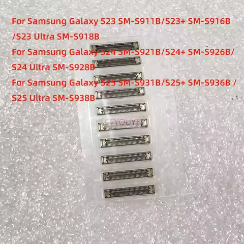 10PCS/LOT For Samsung Galaxy S23 S24 S25 Ultra 5G S911 S916 S918 S921 S926 S928 S938 Motherboard LCD