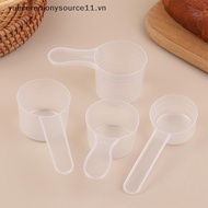 10 Units of Transparent Plastic Milk Powder Scoop 15/25/30/35g with Graduated Kitchen Cooking Measur
