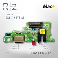 HF Mic Charging Board + REALME C61 IC | Note 60 Mac+ UI Board PCB Charger