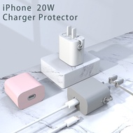 Charger Protector Soft Thin Silicone Charger adapter Cover  for iphone Charger 20W