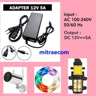 Current Adapter Adapter 12V 5A Power Supply AC To DC 12V5A Notif Lamp BH