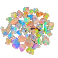 100 Cts Of Ethiopian Opals Raw Rough Aaa Quality-10-15mm | Uncut Opals | Raw Real Opal Crystals