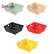 Plastic  Colander - Foldable Drain Basket with Resting Feet - Kitchen Food Strainer - Space-Saving  